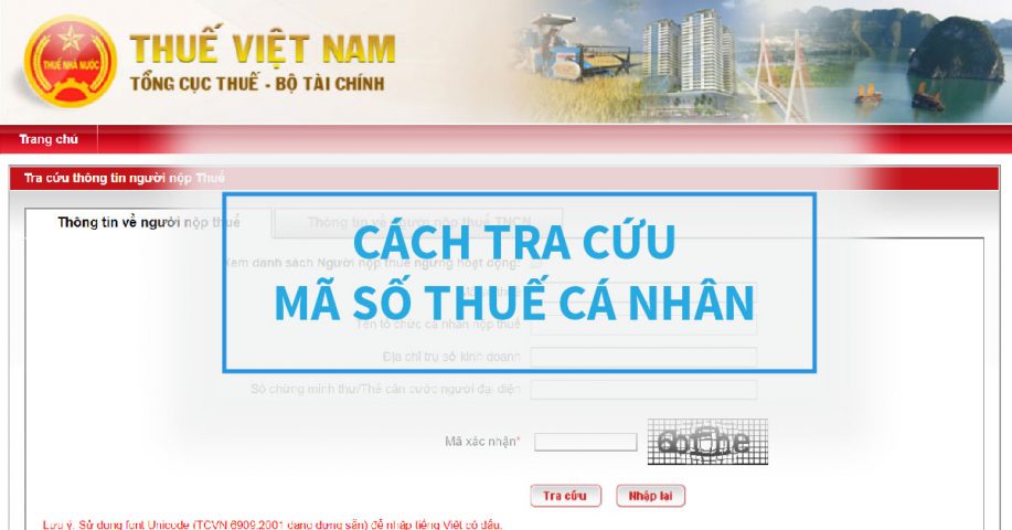 Tìm mã số thuế cá nhân bằng số CMND