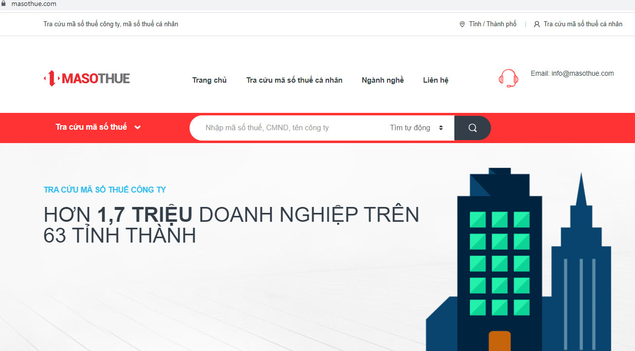 tra cứu mã số thuế doanh nghiệp