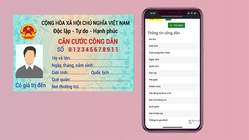 Tra cứu số thẻ căn cước công dân online